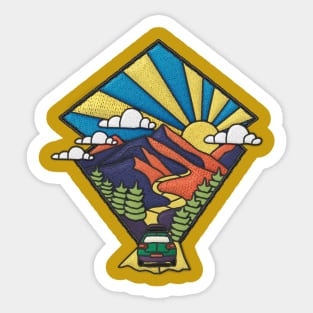 The Road to Somewhere Patch Style Sticker